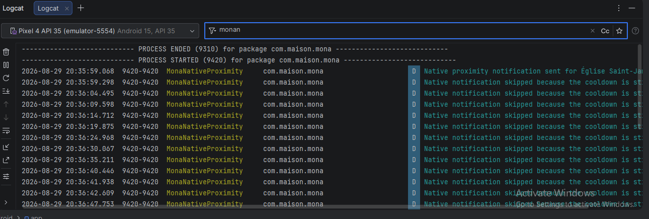 Logcat Notifications